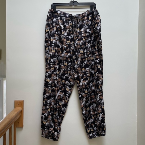 { Peter Som for Design Nation Pants } Pineapple Silk-style Pajama-style Pants - Picture 1 of 9